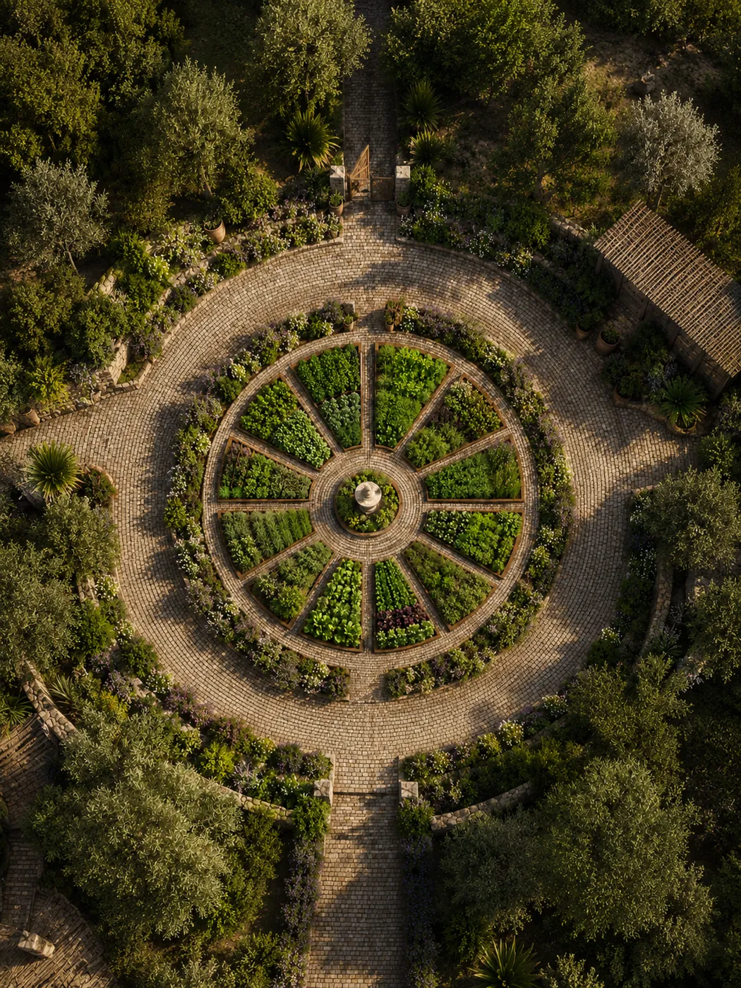 The estate from above