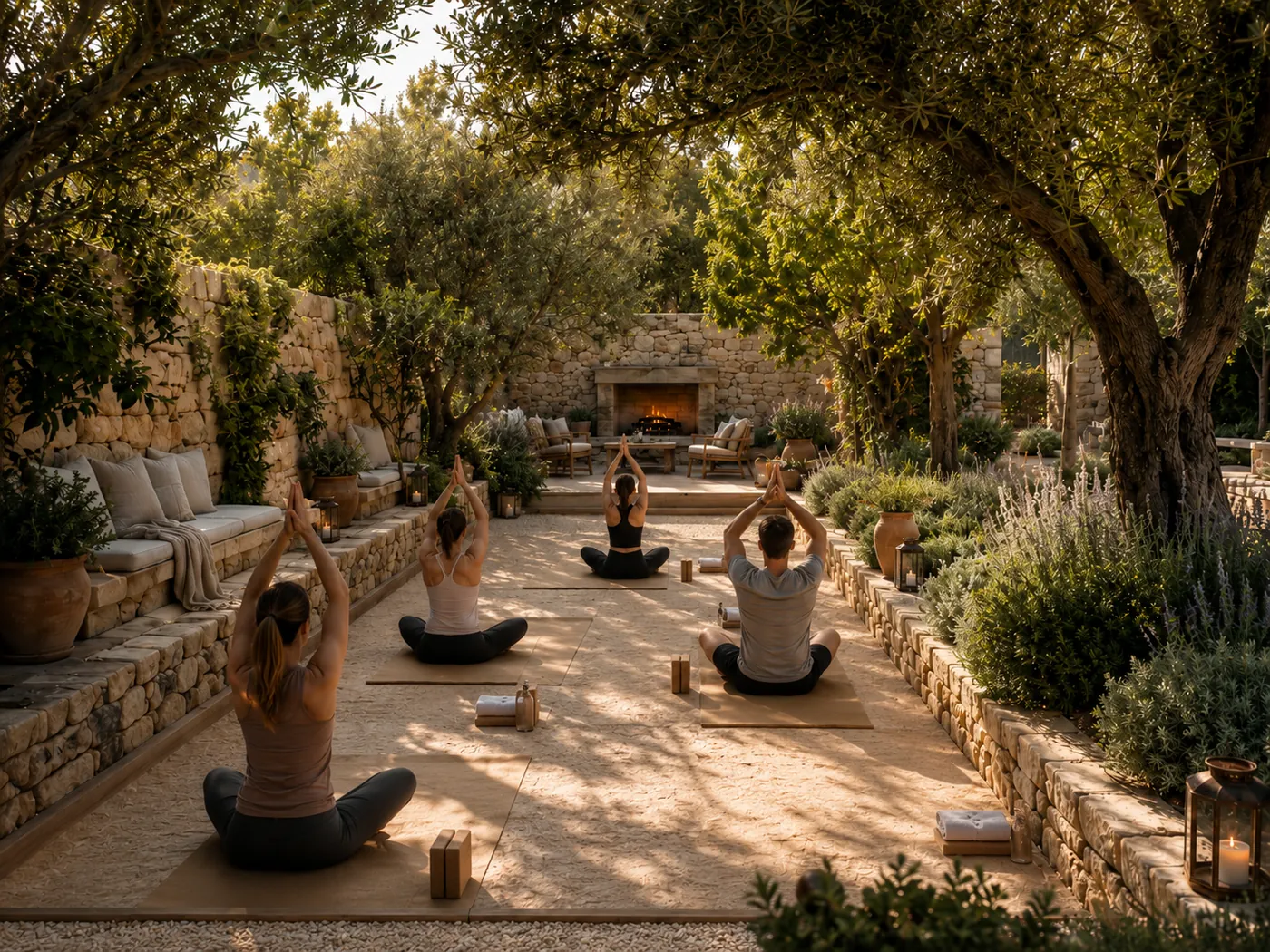 Outdoor yoga