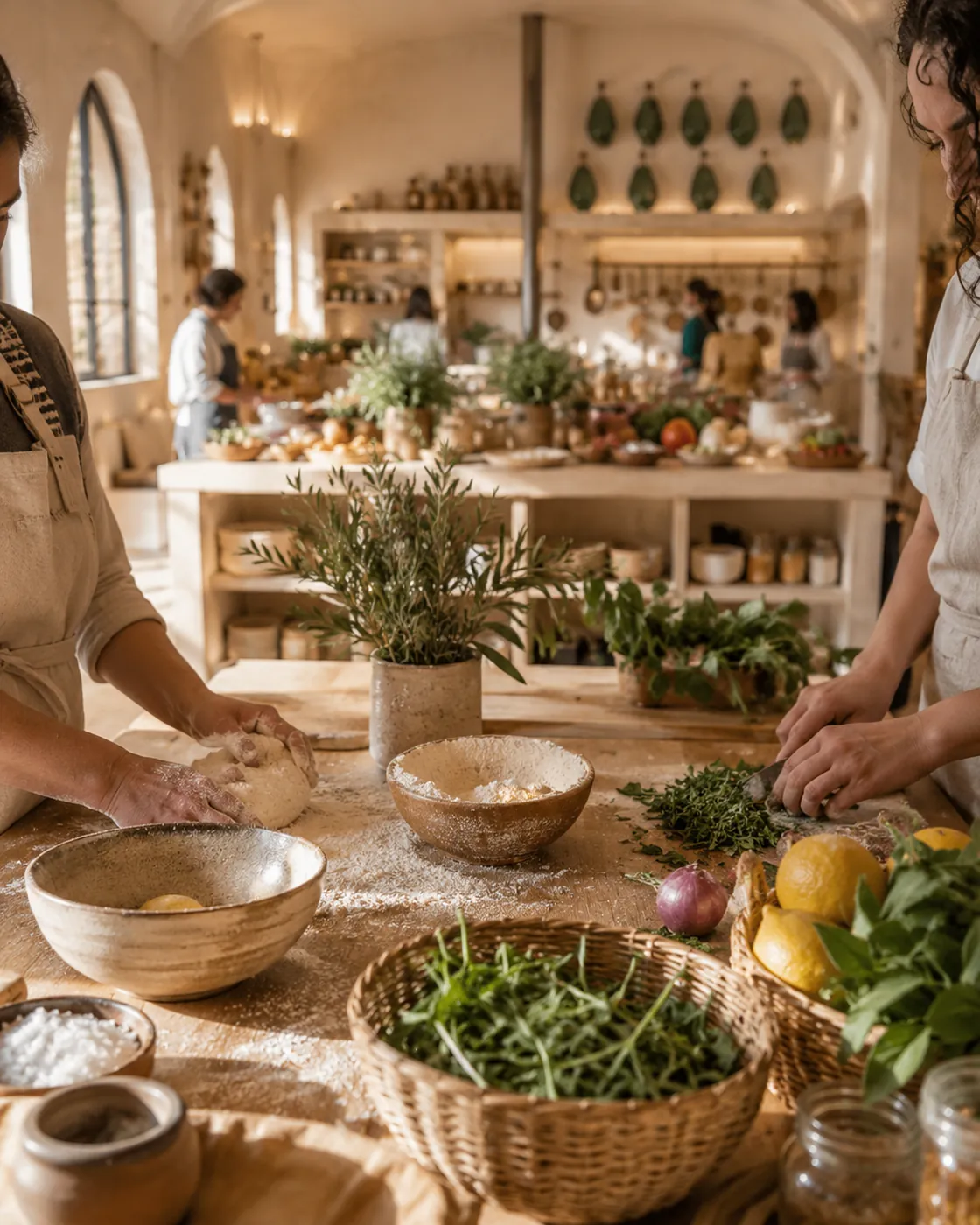 A cooking class
