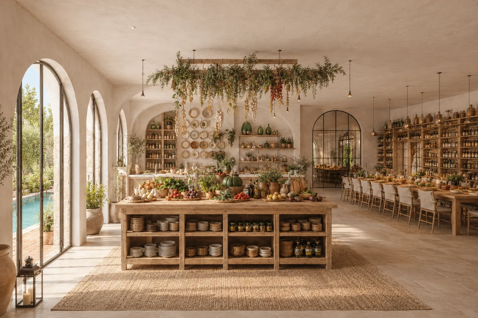 The kitchen hall
