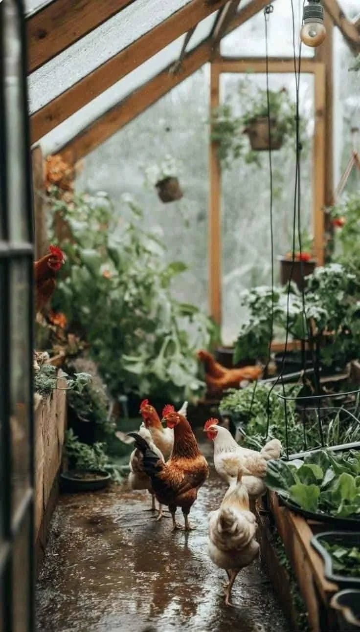 The greenhouse in morning light