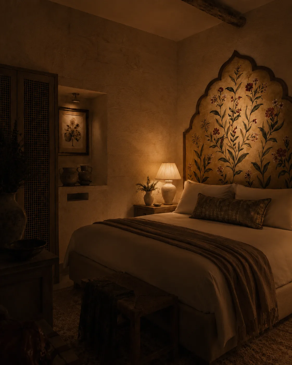 Bedroom at night